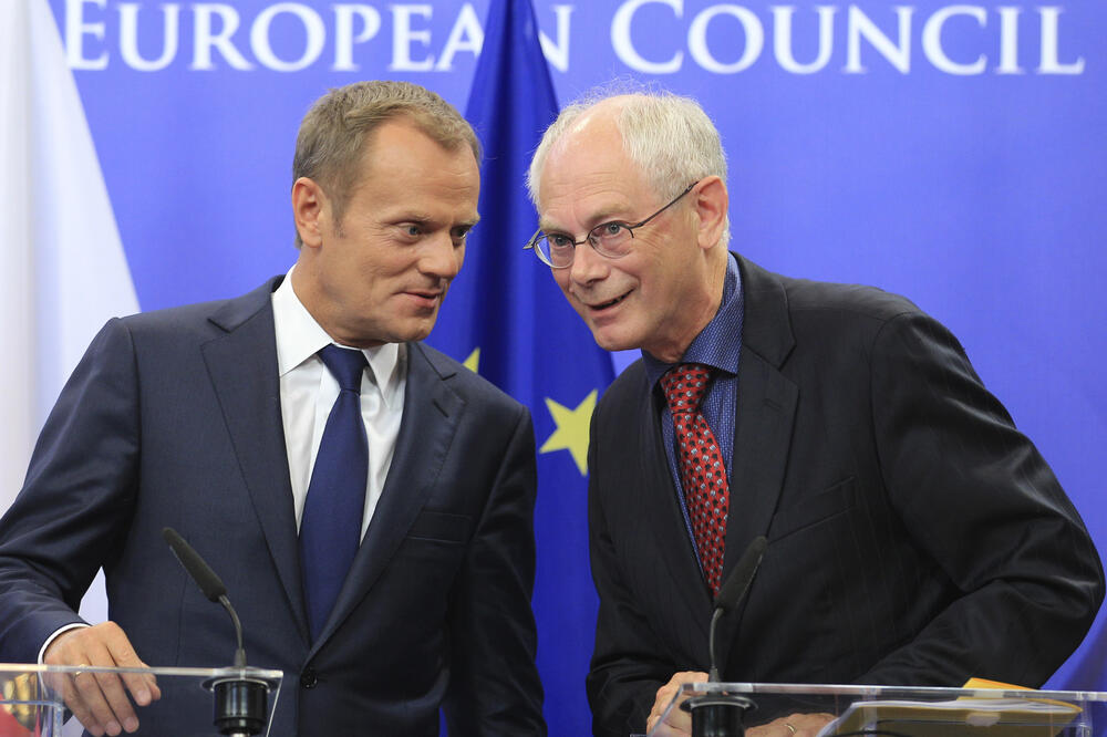 Tusk i Van Rompij, Foto: Beta/AP