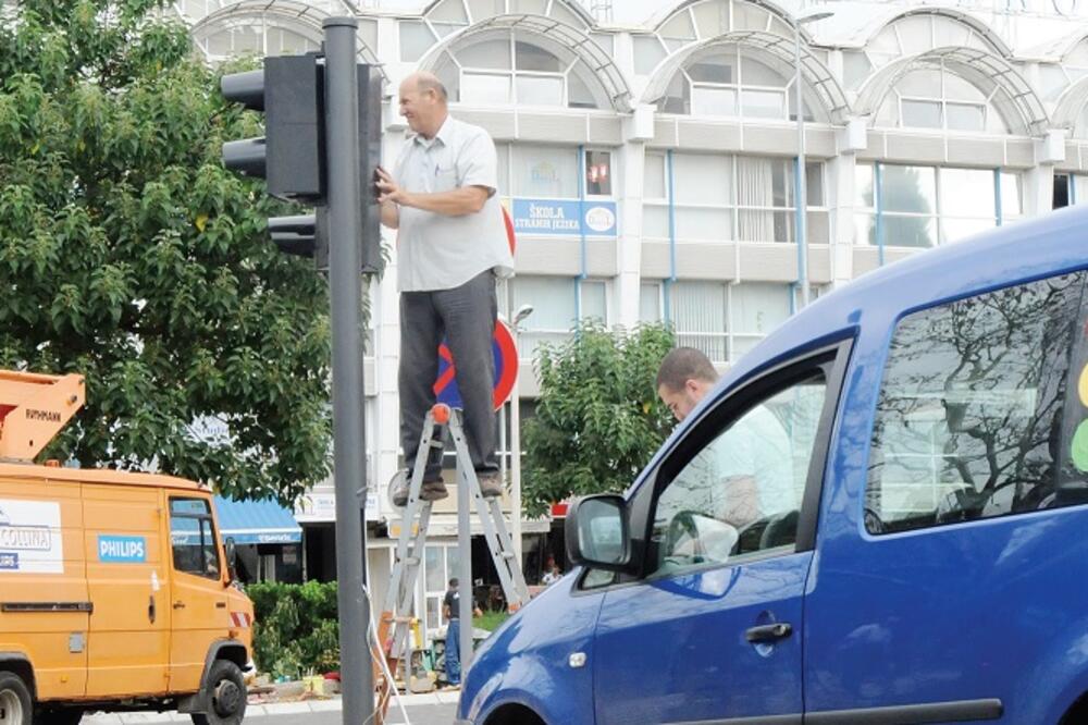semafori, Podgorica, Foto: Vesko Belojević