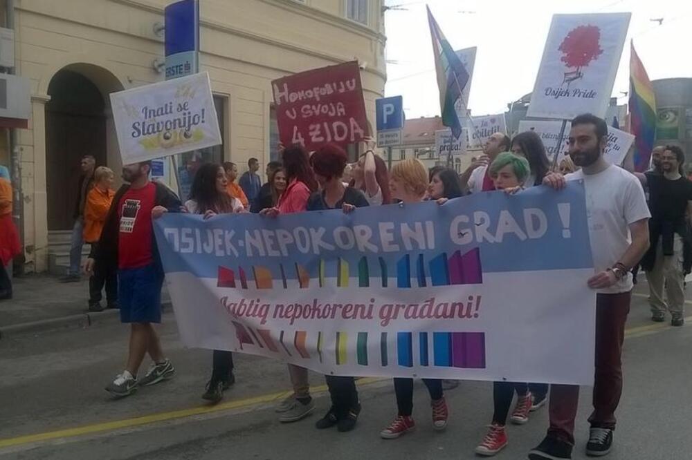Parada ponosa, Osijek, Foto: Twitter