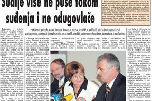 Sudije više ne puše tokom suđenja i ne odugovlače