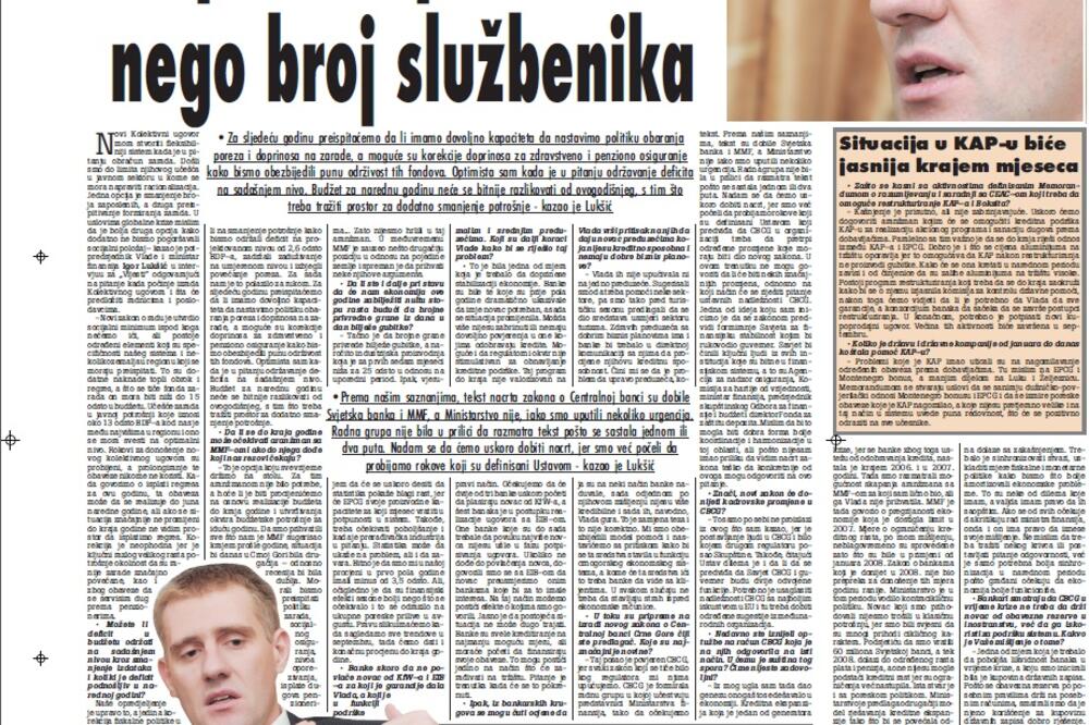 Igor Lukšić, Foto: Arhiva "Vijesti"