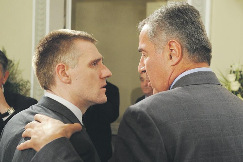Igor Lukšić, Milo Đukanović, Foto: Savo Prelević