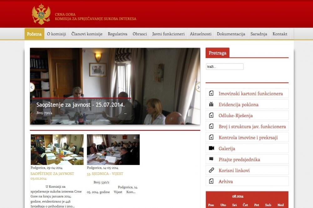Komisija za sprečavanje sukoba interesa, Foto: Screenshot