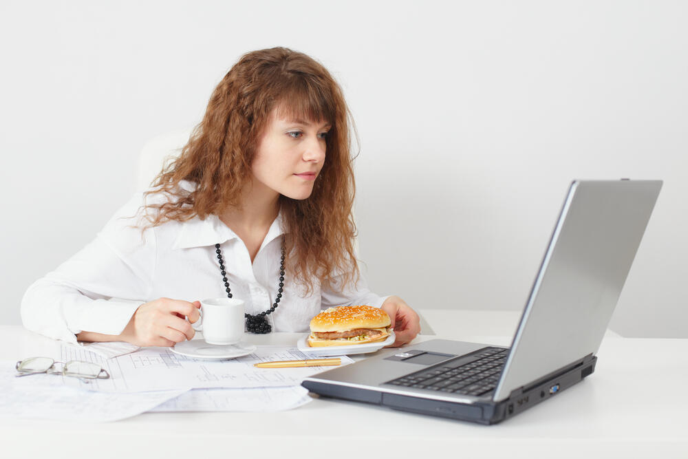 ručak, jelo, kancelarija