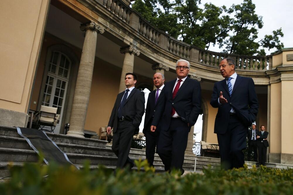 Sergej Lavrov, Loran Fabijus, Frank-Valter Štajnmajer, Pavlo Klimkin, Foto: Reuters