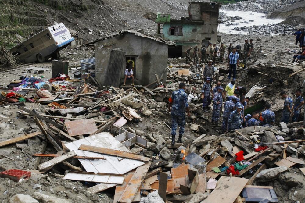 Nepal, klizište, Foto: Beta/AP