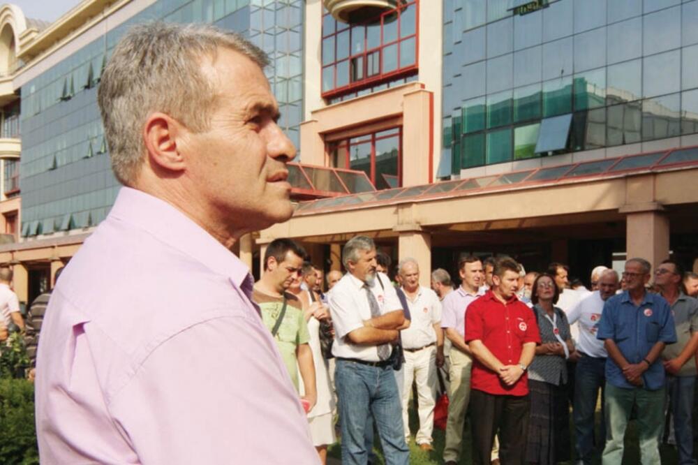 Zvonko Pavićević, štrajk, Foto: Arhiva "Vijesti"