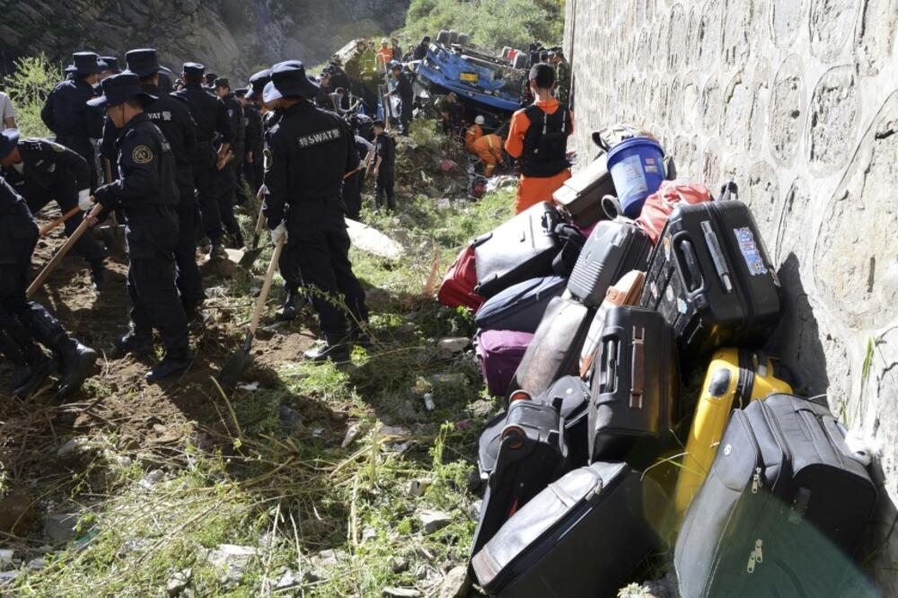 Tibet, autobuska nesreća, Foto: Beta/AP