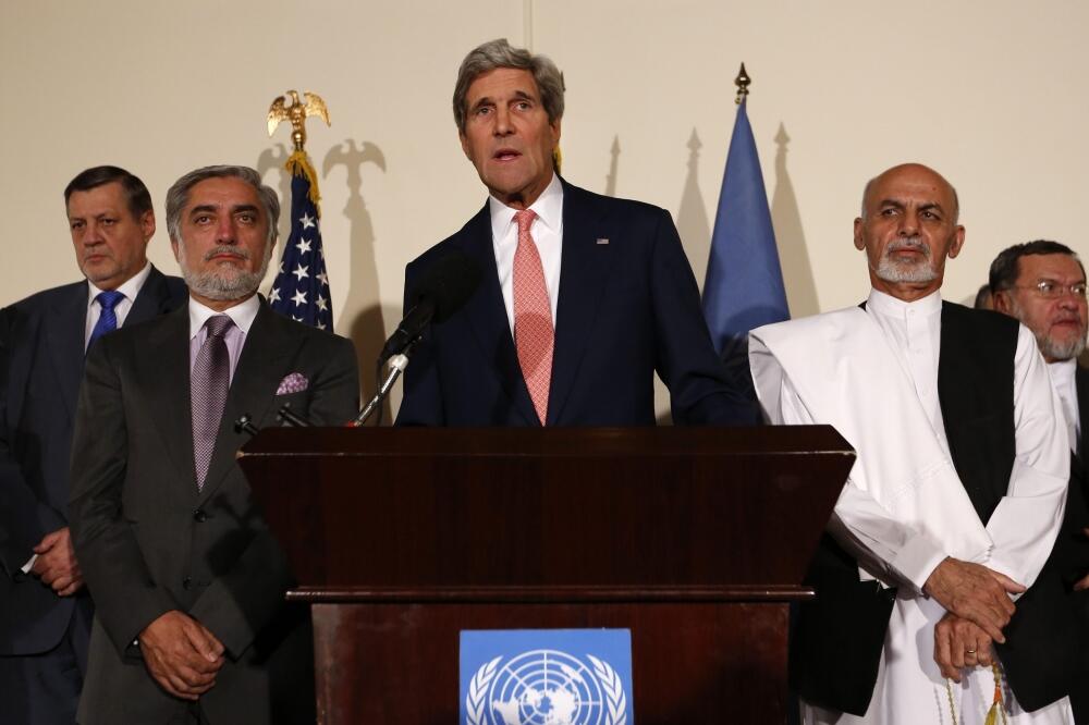Abdulah Abdulah, Džon Keri, Ašraf Gani, Foto: Reuters