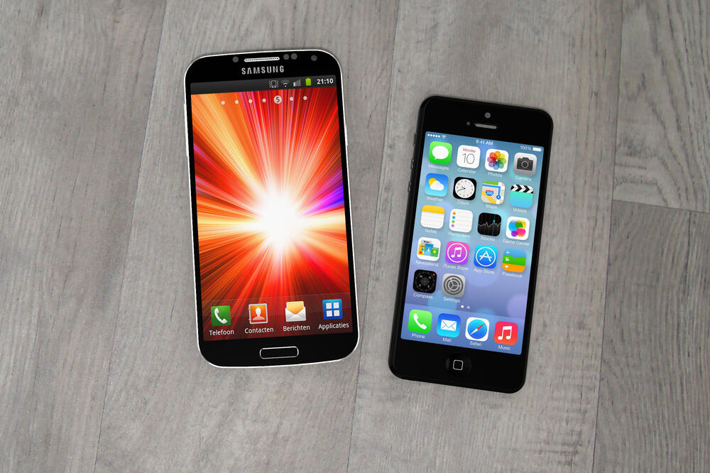 Samsung, Iphone, Foto: Shutterstock