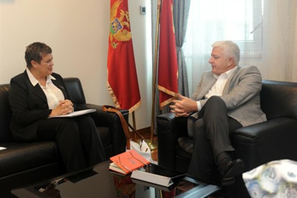 Janina Hrebičkova, Duško Marković, Foto: Ministarstvo pravde