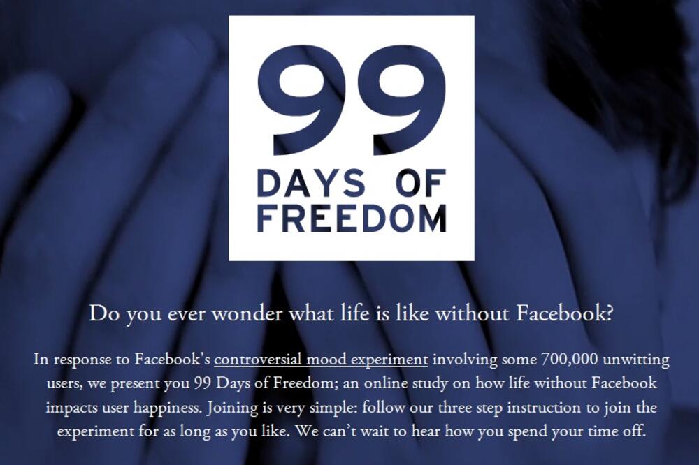 99 dana slobode, Foto: Screenshot (99daysoffreedom.com)