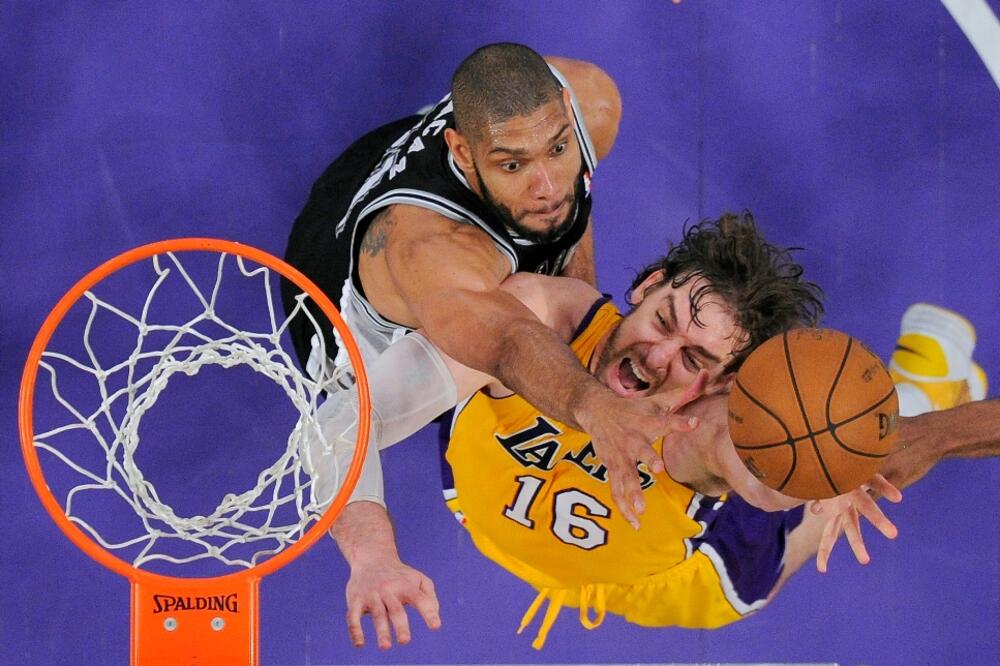 Tim Dankan i Pau Gasol, Foto: Beta AP