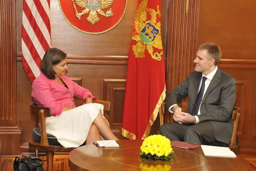 Viktorija Nuland, Igor Lukšić, Foto: Vlada Crne Gore