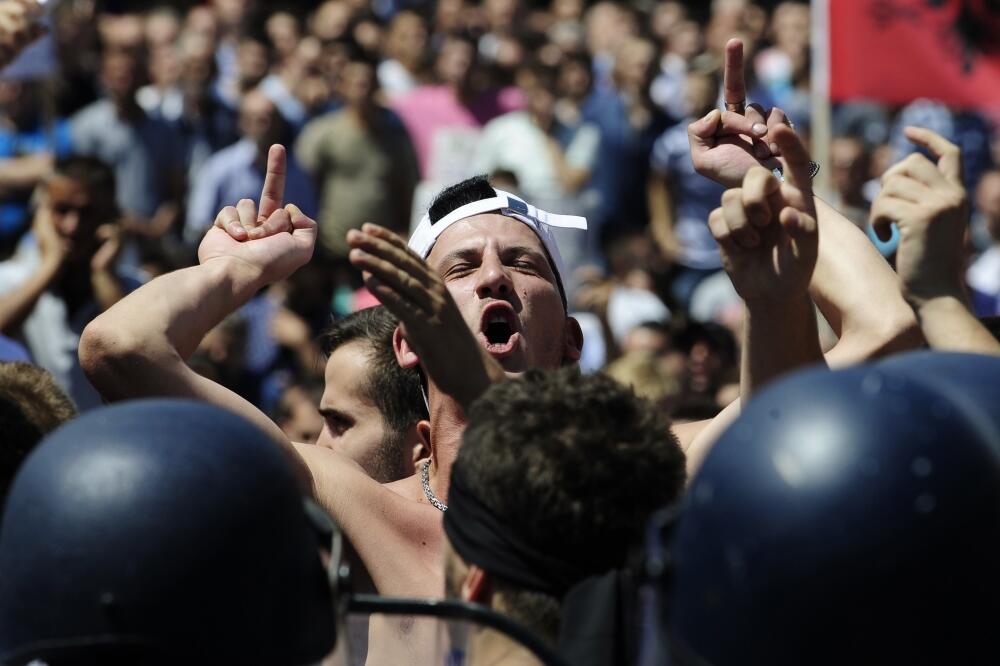 Skoplje, protest, Foto: Reuters