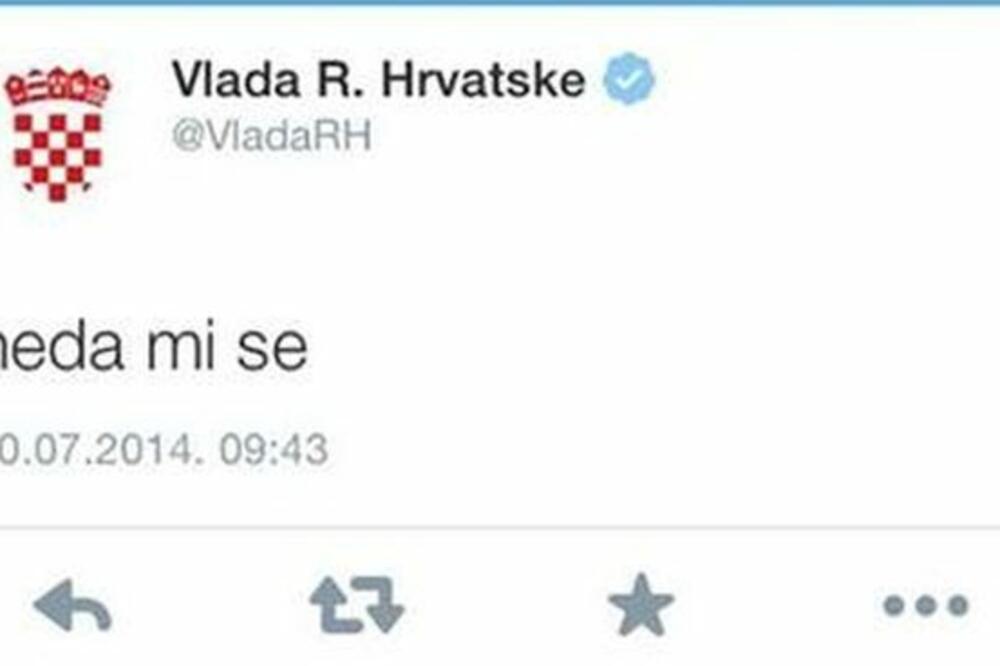 neda mi se, Vlada Hrvatste, tvit, Foto: Screenshot (Twitter)