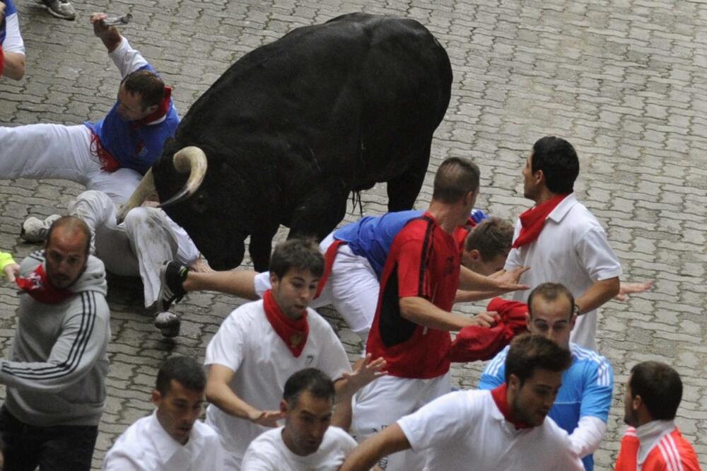 San Fermin, Pamplona, trke bikova,, Foto: Reuters