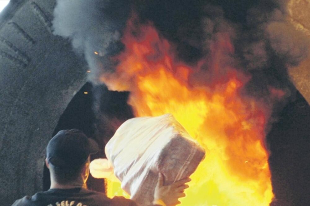Spaljivanje droge, Foto: Savo Prelević