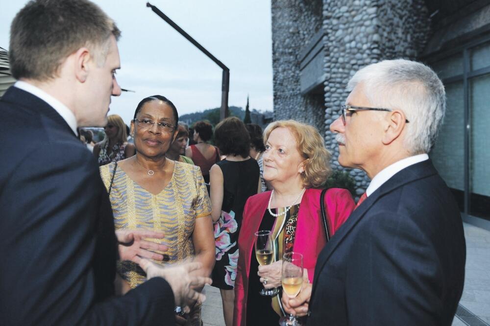 Igor Lukšić, Su Kej Braun, Mitja Drobnič, Foto: Savo Prelević