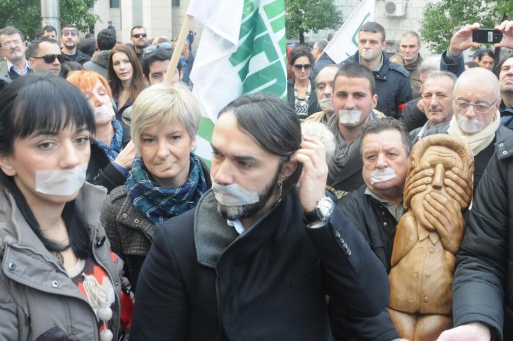 protest novinara, Foto: Vesko Belojević