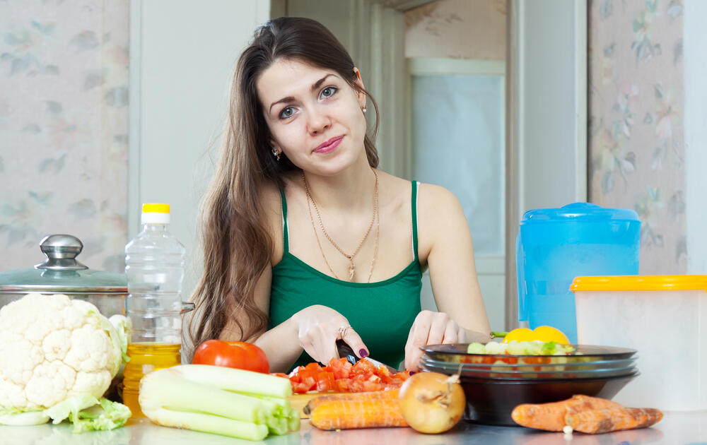 žena, djevojka, kuvanje