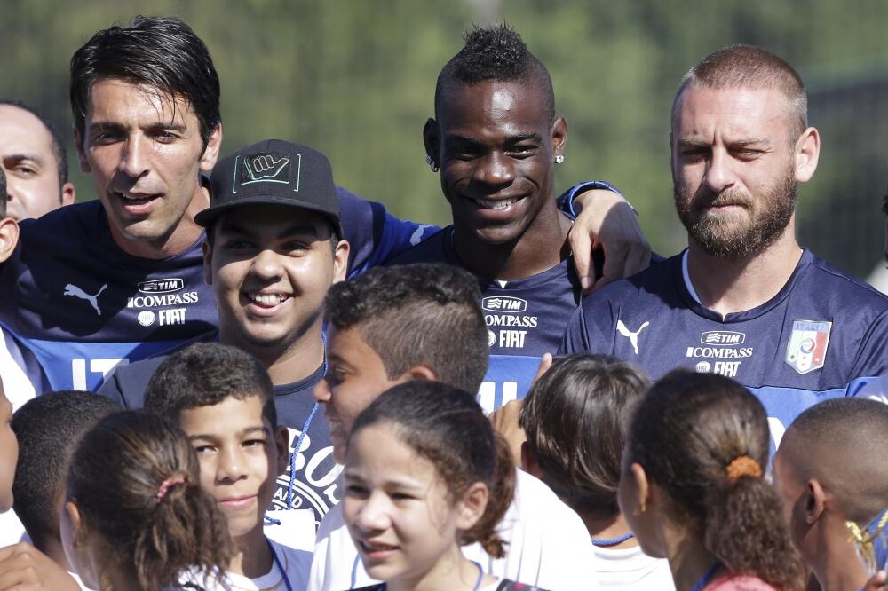 Bufon, Baloteli, De Rosi, Foto: Beta/AP