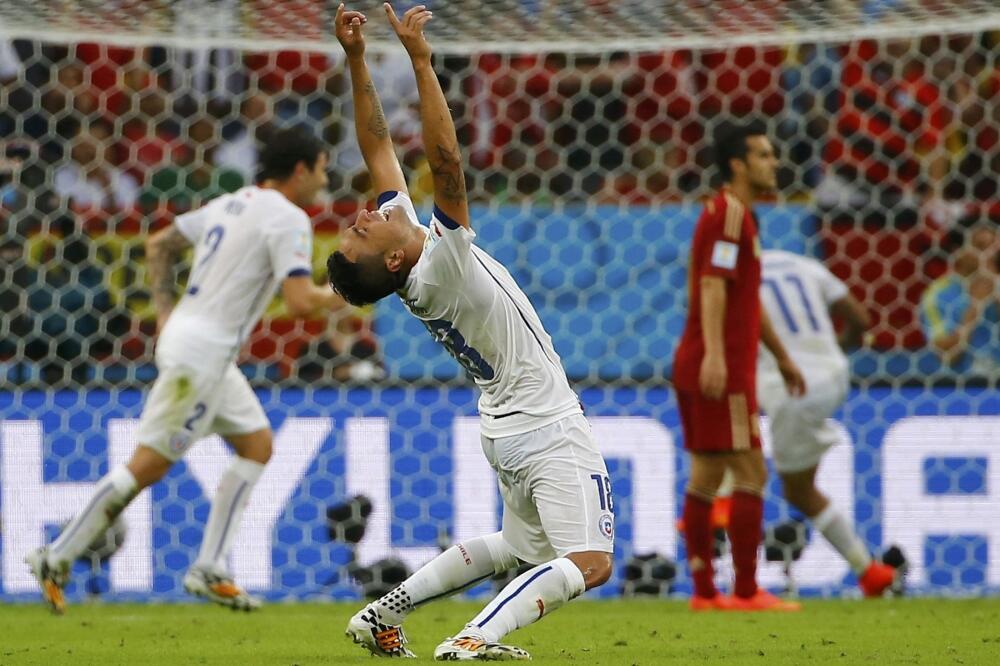 Španija - Čile, Mundijal, Foto: Reuters