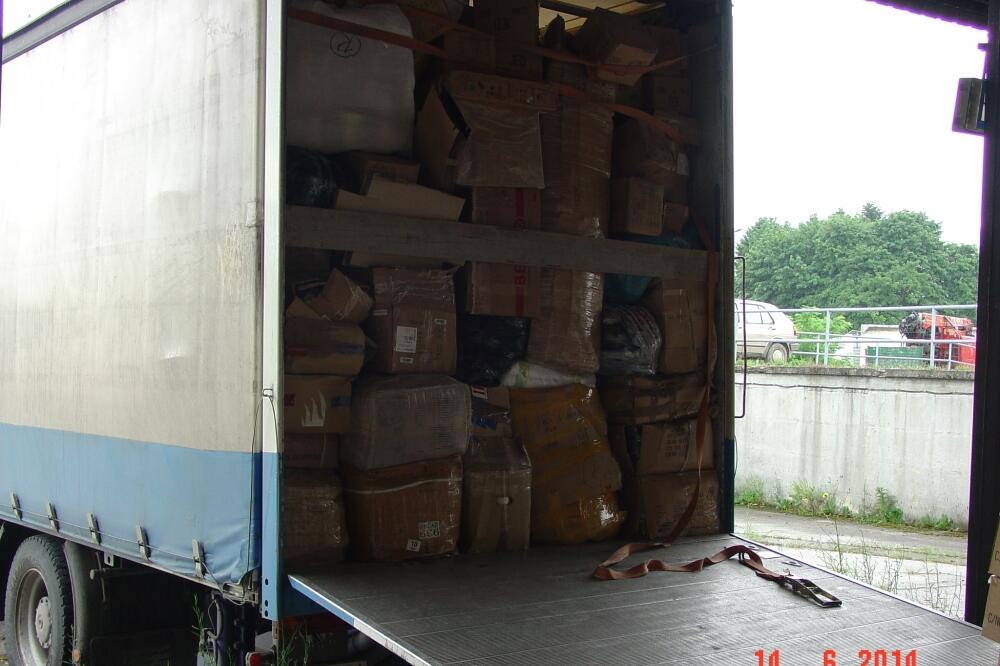 Bijelo Polje zaplijena robe, Foto: Uprava policije