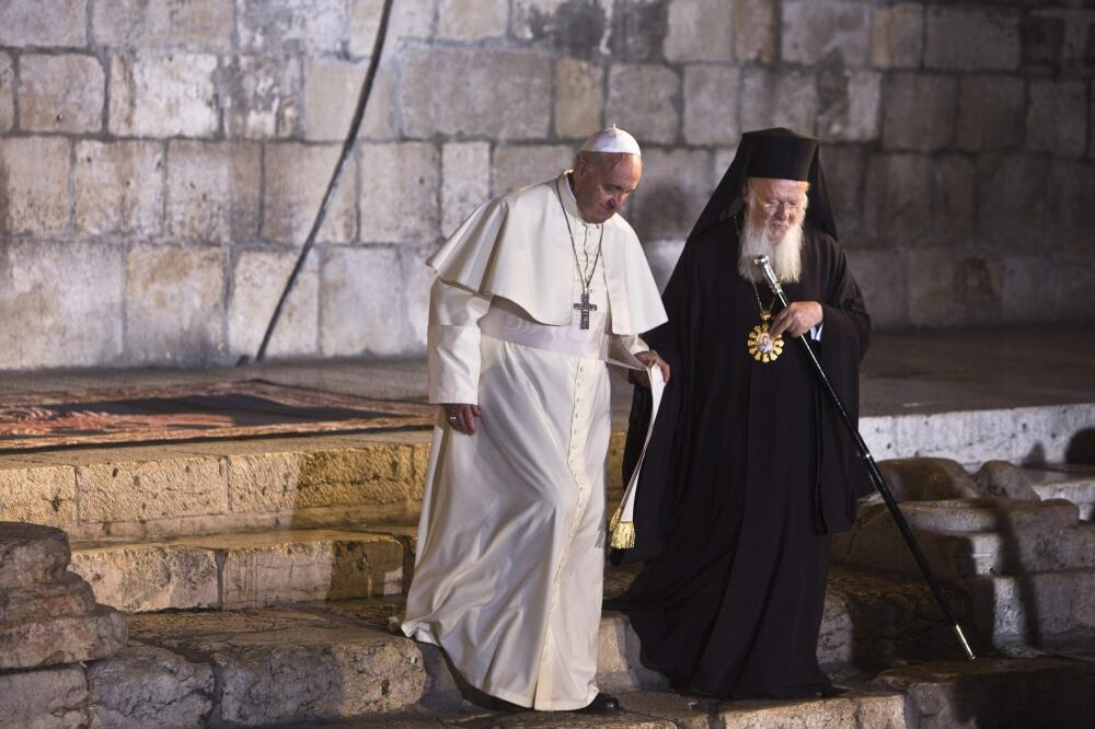 Papa Franjo, patrijarh Vartolomej, Foto: Reuters
