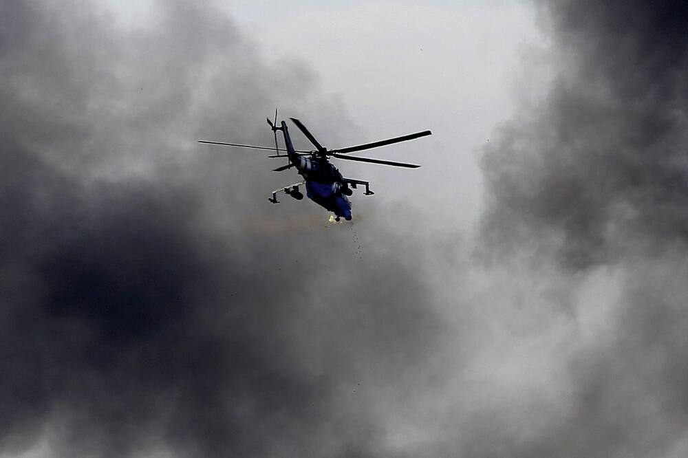 Slavjansk helikopter, Foto: Reuters