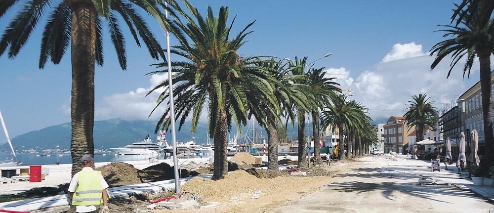 Tivat šetalište radovi