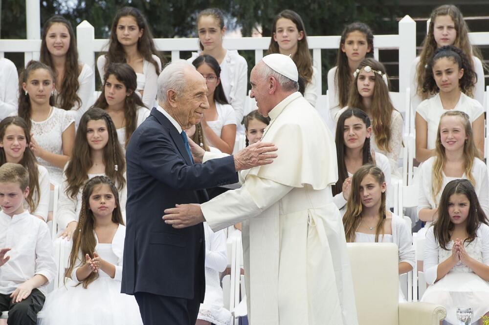 Šimon Peres, papa Franjo, Foto: Reuters