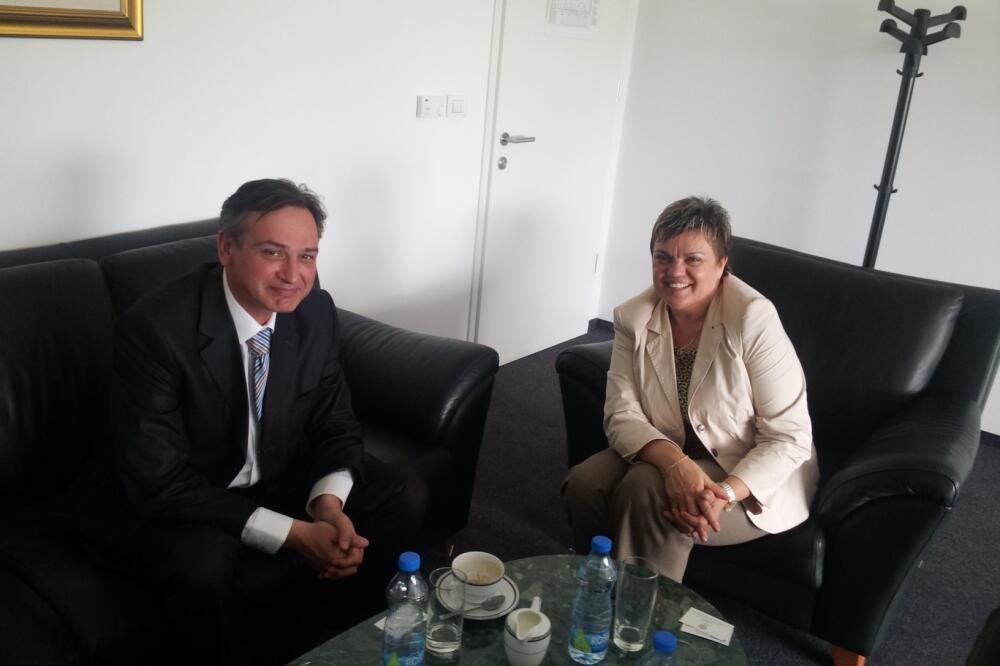 Dragan Bogojević, Jana Hrebičkova, Foto: Evropsko lice Podgorice