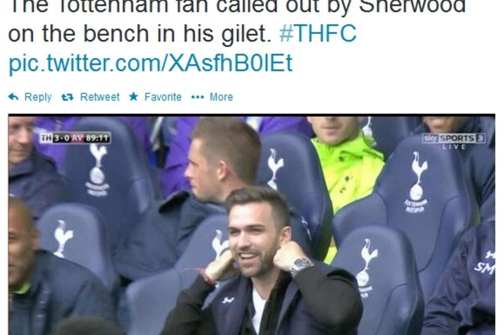 Navijač Totenhema, Foto: Twitter nalog Totenhema