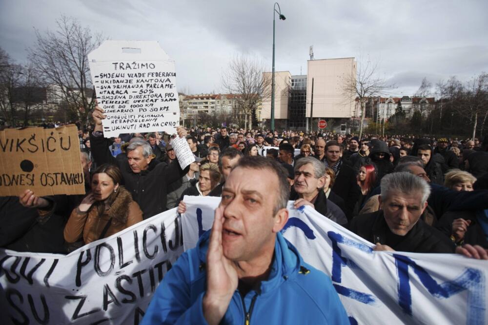 Bosna protesti, Sarajevo protesti, Foto: Reuters