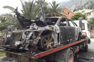 U Kotoru izgorio Audi A6 inspektora u penziji