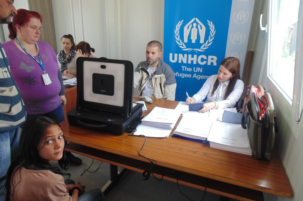 mobilna biometrijska stanica za raseljene, Foto: MUP
