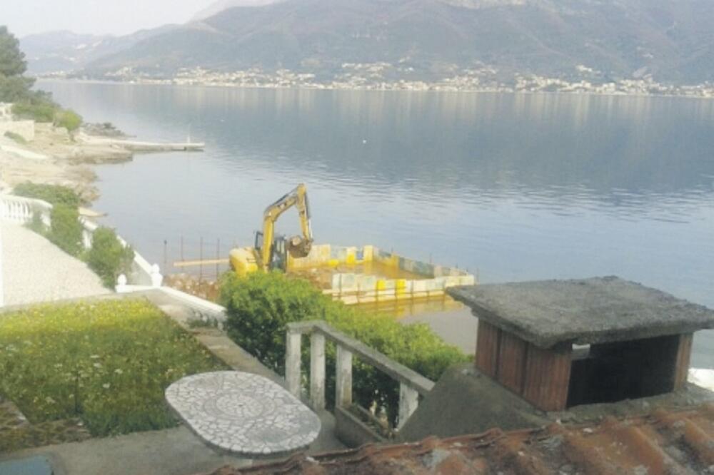 Krašići devastacija morske obale, Foto: JP Morsko dobro