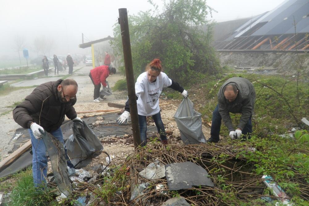 Nikšić, akcija čišćenja, Foto: Ivan Petrušić