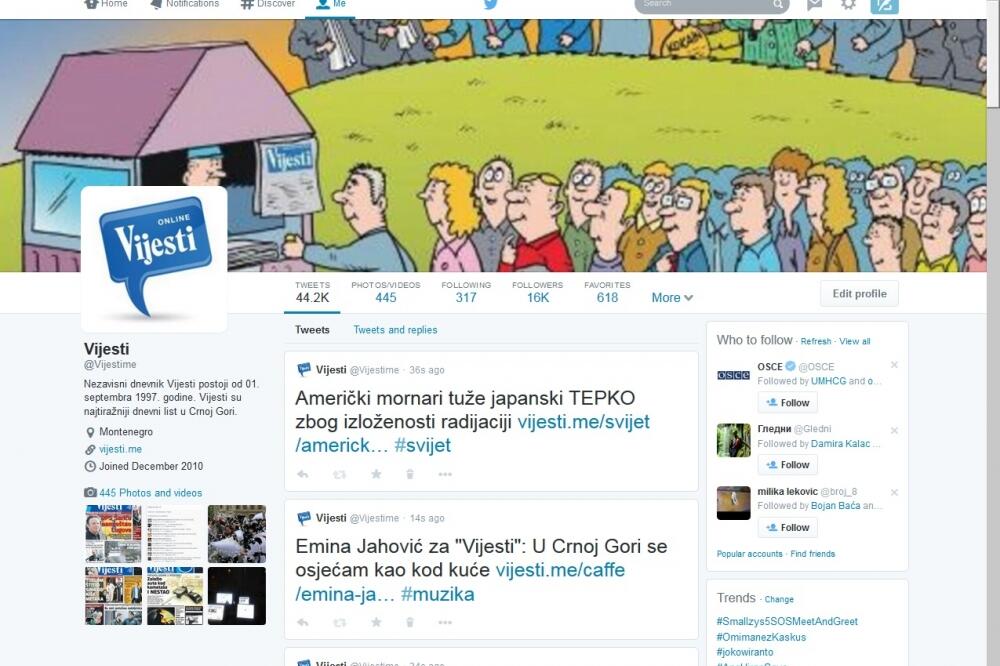 Tviter, novi dizajn, Foto: Screenshot (Twitter)