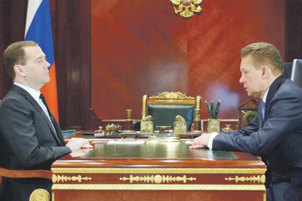 Dmitrij Medvedev, Aleksej Miler, Foto: Beta/AP
