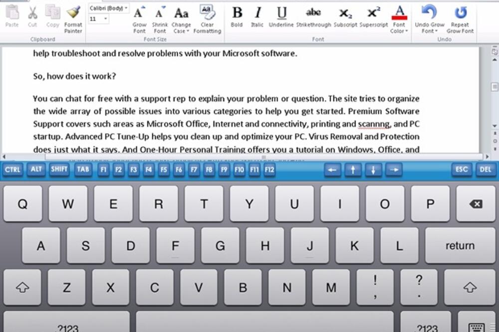 MS Office za iPad, Foto: Screenshot