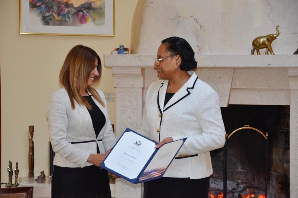 Fani Delija, Sju Kej Braun, Foto: Ambasada SAD