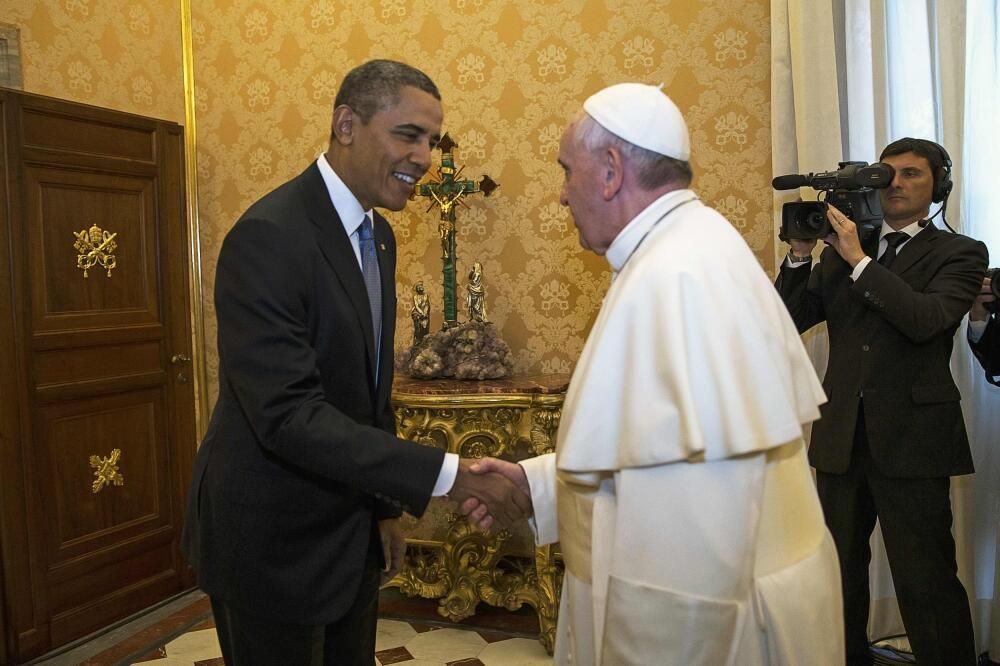 Barak Obama, Papa Franjo, Foto: Reuters