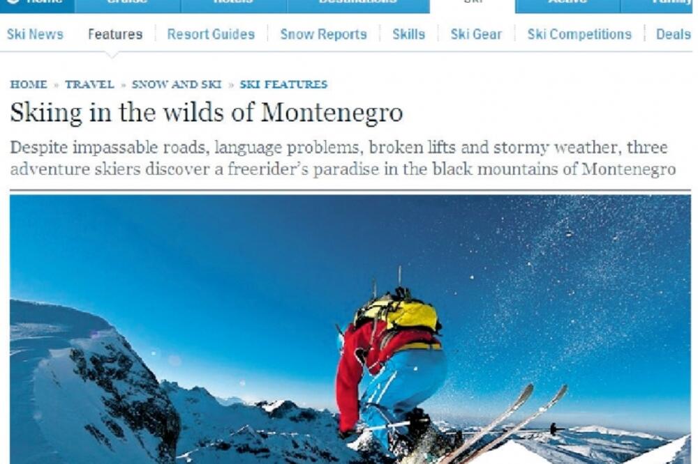 Telegraf o Crnoj Gori, Foto: Screenshot (The Telegraph)