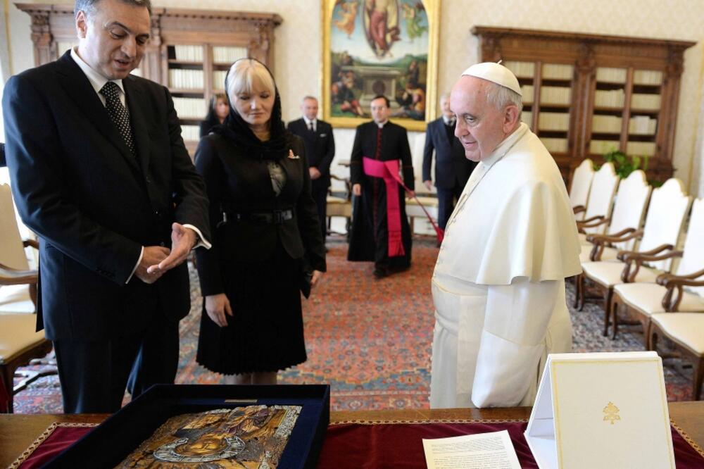 Filip Vujanović, papa Franjo, Foto: Reuters
