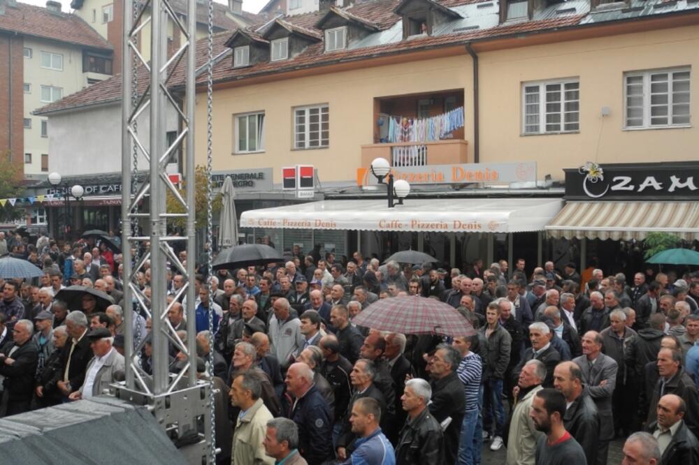 Grad crne ekonomske statistike: Sa prošlo go d i šnjeg protesta radnika u Rožajama, Foto: Aida Sadiković