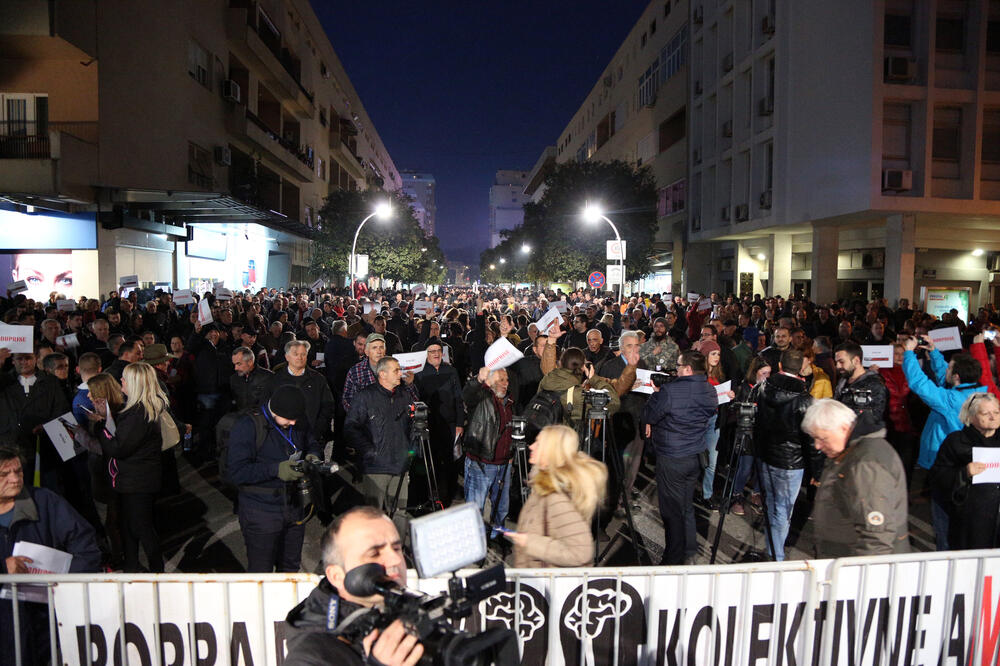 Nova M na protestima vidjela pet puta manje ljudi nego organizatori, Foto: Filip Roganović