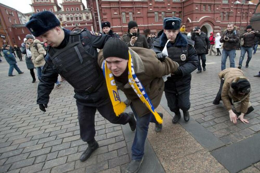 Moskva, protest, Foto: Beta/AP