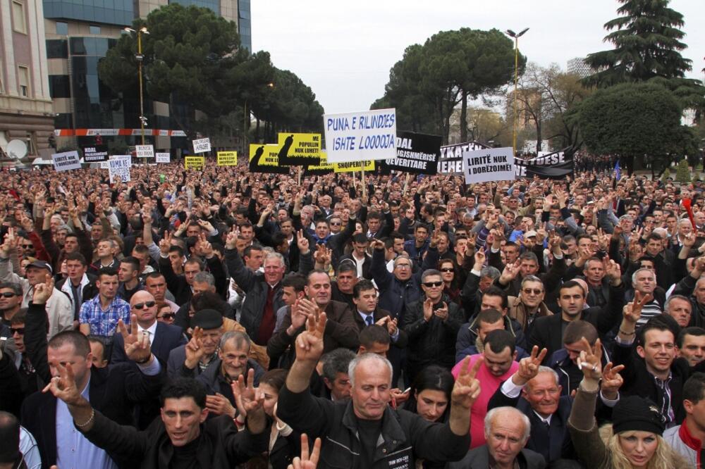 Albanija protest, Foto: Reuters